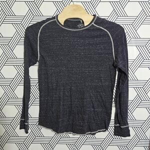 Bke Vintage standard fit dark gray long sleeve knit shirt size xl